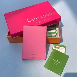 Kate Spade Passport Holder in Rouge Pink